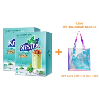 Combo 2 hộp trà sữa nestea trân châu hộp 10 gói 210g