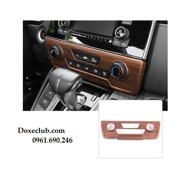 Bộ ốp nội thất màu gỗ Honda CR-V 2018-2021 giống vân gỗ zin trên xe nhất