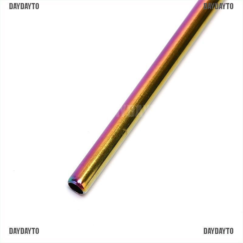 Ống Hút Inox Màu Cầu Vồng Tái Sử Dụng Tiện Lợi