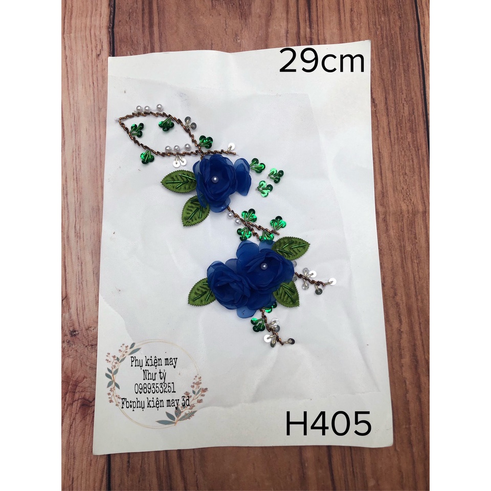 nhánh hoa đào bằng hoa ruy băng xinh xắn 29cm