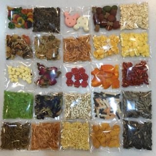 <Combo1> 25 món ăn dặm NGẪU NHIÊN dành cho hamster