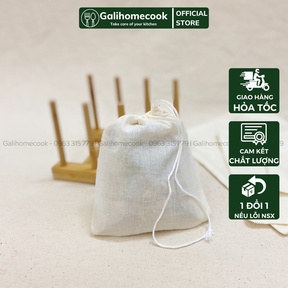 Túi lọc nấu ăn, túi lọc trà đủ cỡ XS-S-M-L | Galihomecook