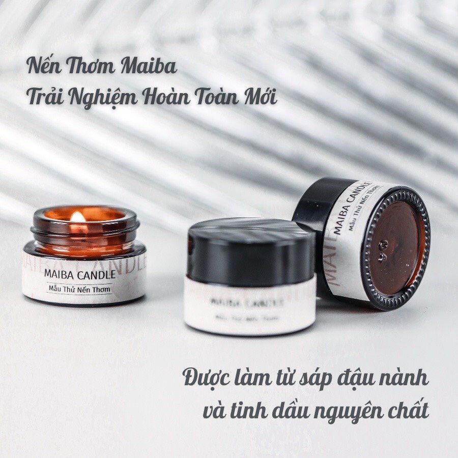 Nến thơm mini Maiba - Nến thơm mùi hương tự nhiên, khử mùi làm thơm phòng bản dùng thử