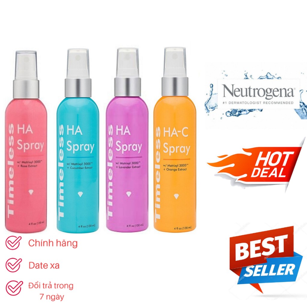 [CÁC MÙI] Xịt Khoáng Cấp Nước Timeless HA Matrixyl 3000 Spray (120ml) | BigBuy360 - bigbuy360.vn