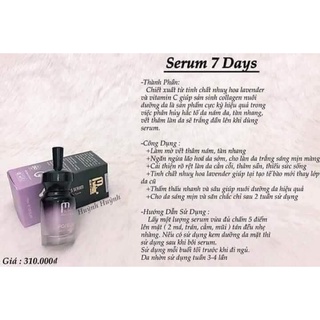 Serum 7 day Mwhite phục hồi da