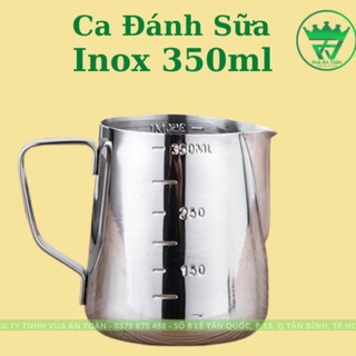 Ca Đánh Sữa Inox 350ml Có Chia Vạch