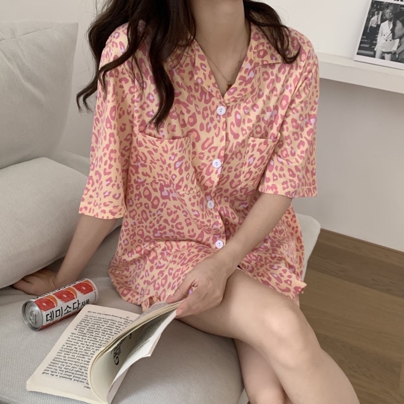 Bộ ngủ pijama ngắn tay nhiều màu | BigBuy360 - bigbuy360.vn