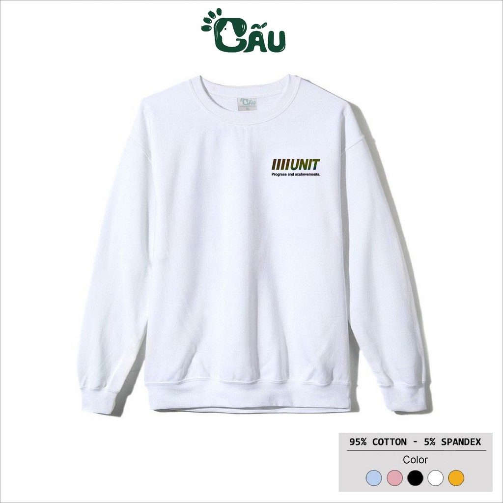 Áo sweater GẤU 194 vải thu đông co dãn, dày dặn mềm mịn form rộng phong cách Unisex - UNIT ĐÔI CÁNH phản quang | BigBuy360 - bigbuy360.vn