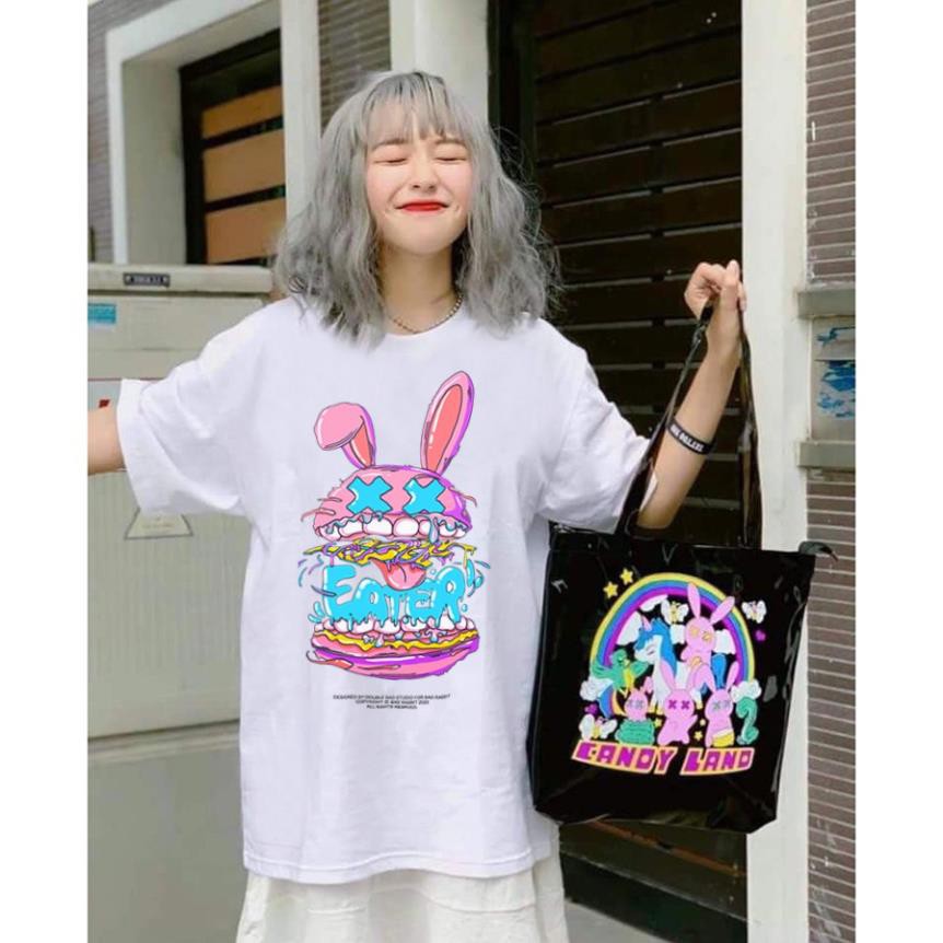 Áo Thun BAD HABITS - BAD RABIT Unisex Nam Nữ Tay Lỡ Form Rộng