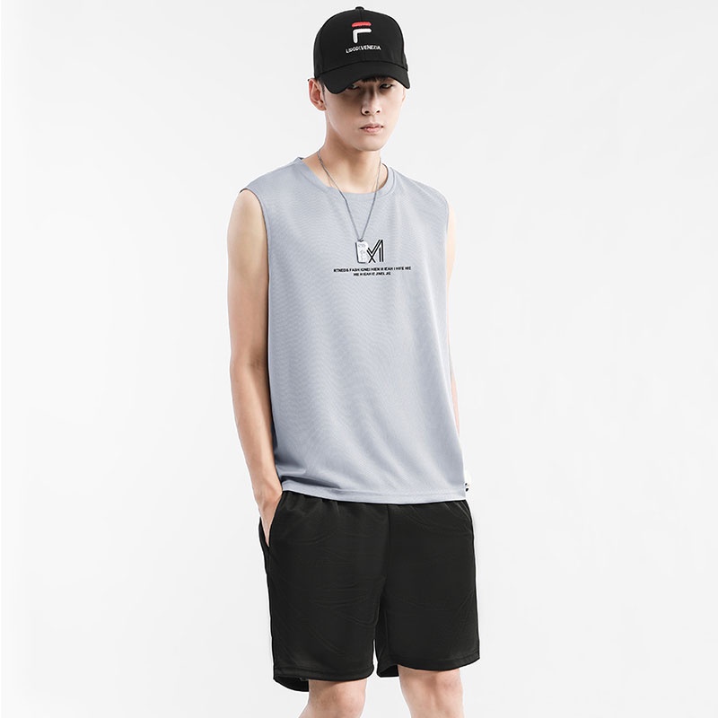 Áo Thun Thể Thao Sát Nách Form Rộng Thời Trang Mùa Hè Cho Nam