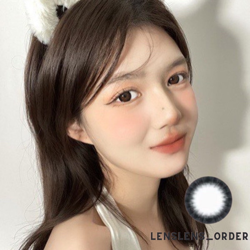 Lens Mắt Kính Áp Tròng Đen Tự Nhiên Đủ Độ Cận [Vui Lòng Đặt 2 Chiếc]