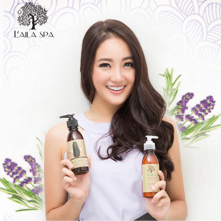 Dầu gội thảo mộc kích thích mọc tóc Laila Spa Hair Grow Faster Shampoo 200ml Thái Lan