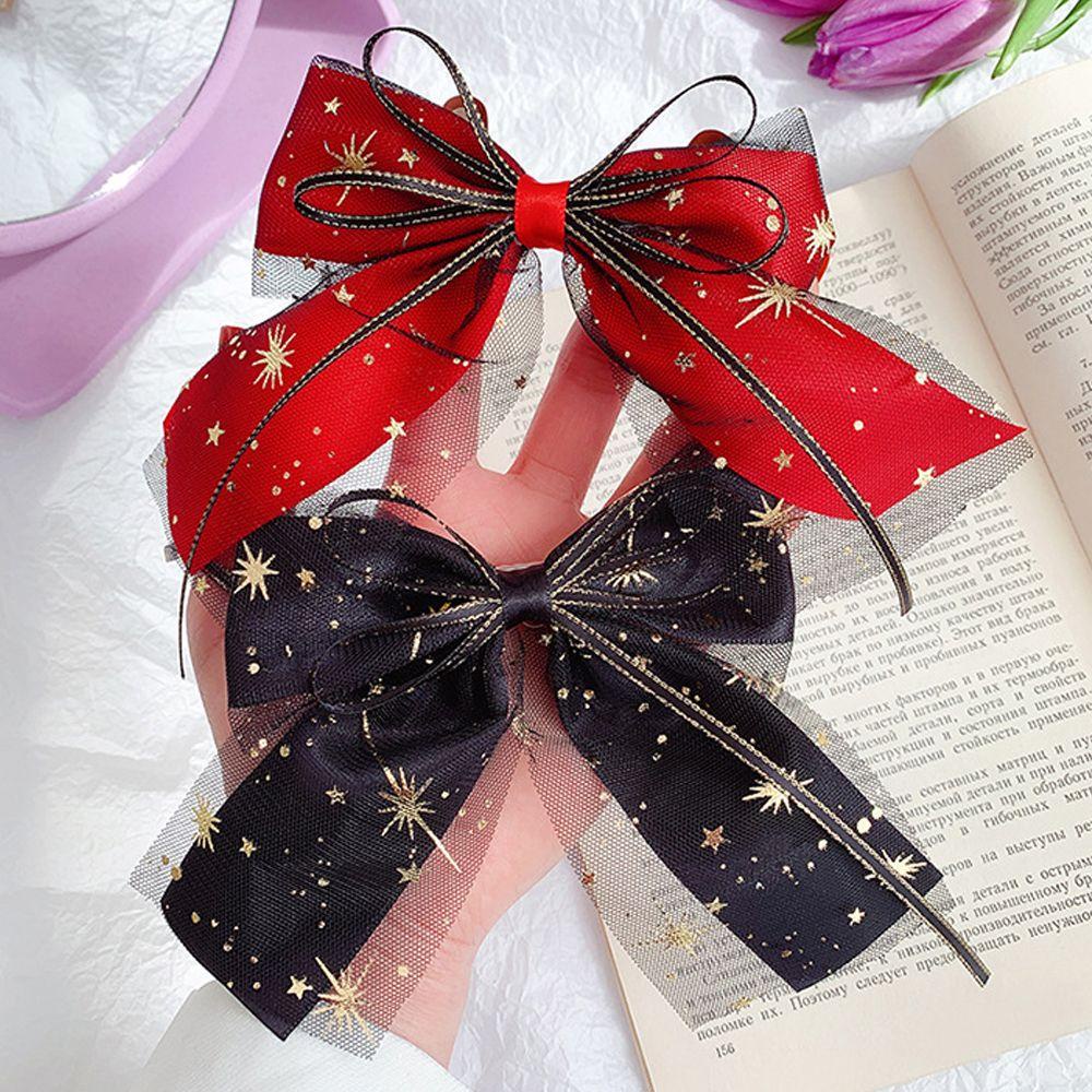 Kẹp Tóc Hình Nơ / Ngôi Sao / Nơ Xinh Xắn Cho Nữ