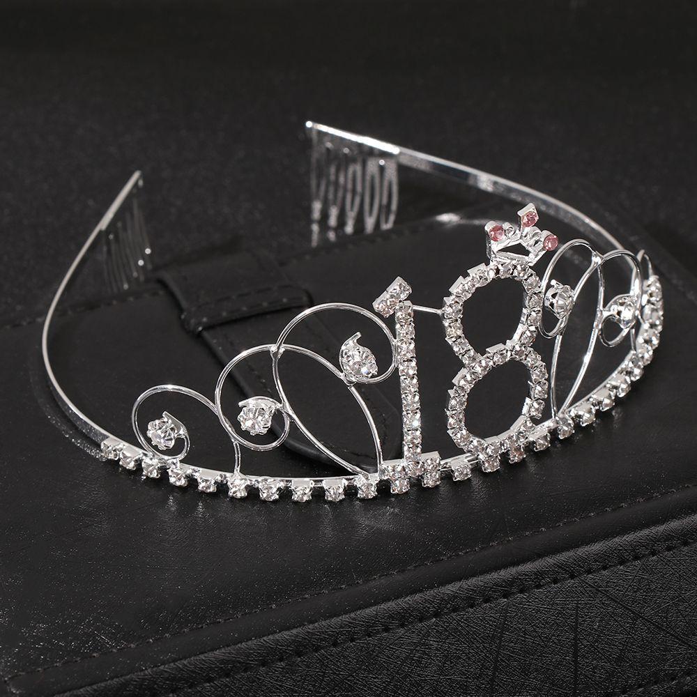 NEXTVN Vương Miện Đội Đầu Màu Bạc Trang Trí Tiệc Kỷ Niệm