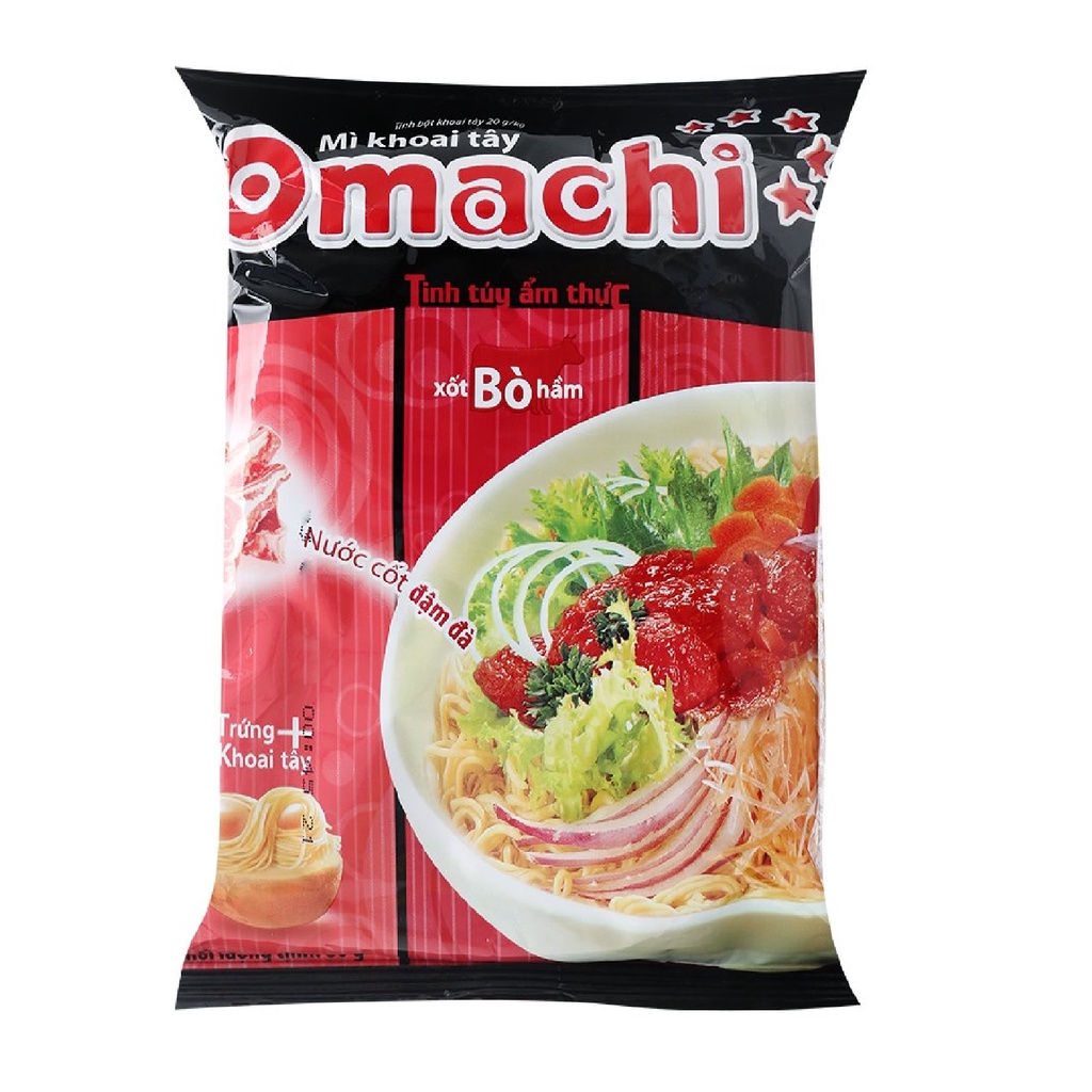 Mì khoai tây Omachi thung 30 góix80g