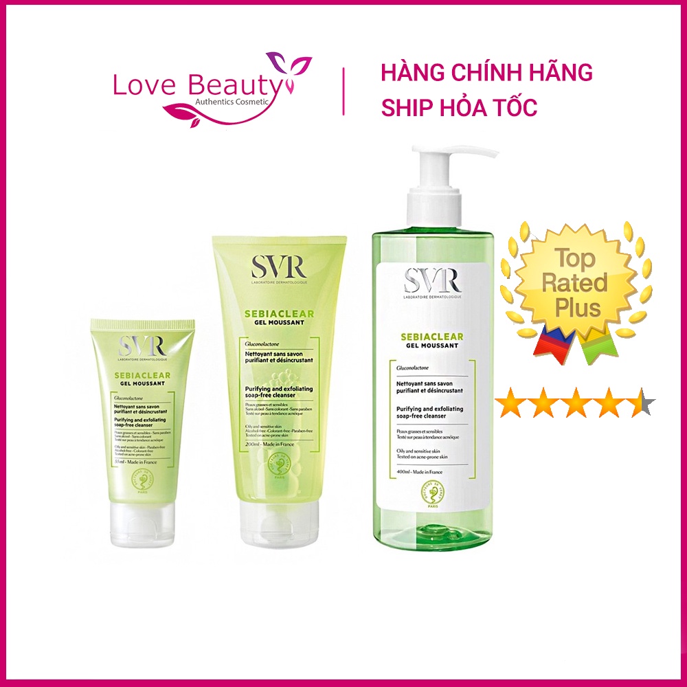 Sữa Rửa Mặt Cho Da Dầu Mụn, Nhạy Cảm SVR Sebiaclear
