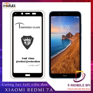 Miếng dán Kính cường lực 9H dành cho máy Xiaomi Redmi 7A - Full viền đen