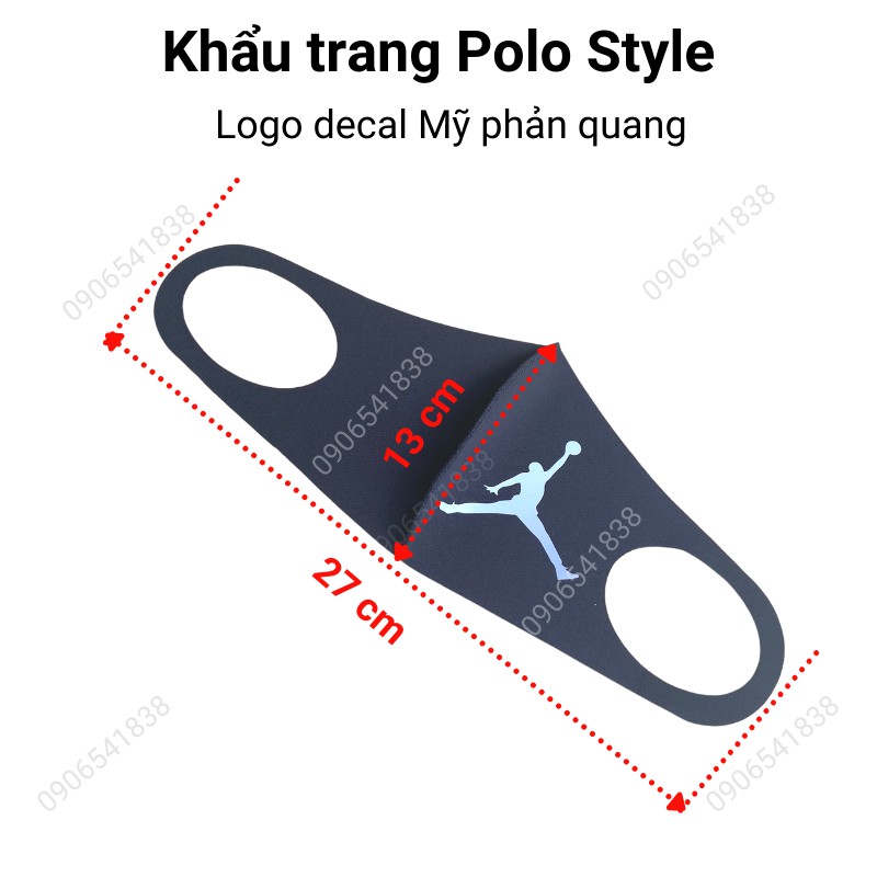 10 cái Khẩu trang phản quang Polo Style vải Su sáng lấp lánh, dễ thở, không đau tai, nam nữ đều đeo đẹp | BigBuy360 - bigbuy360.vn