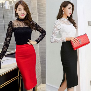 Chân váy bút chì xẻ tà duyên dáng CV-012i