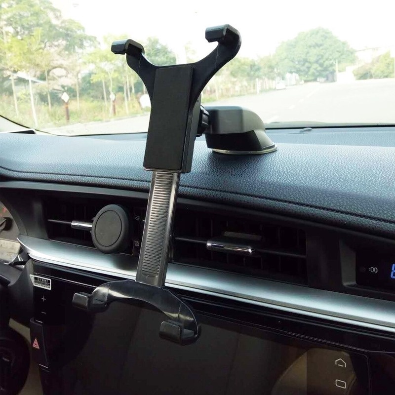 Giá Đỡ PC Xoay 360 Độ Gắn Kính Chắn Gió Xe Hơi Thông Dụng Cho iPad 7-11 inch