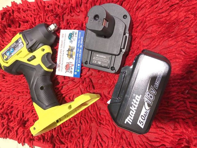 Đế chuyển từ pin makita qua máy Ryobi