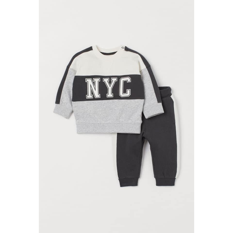 Set nỉ NYC bé trai H&M