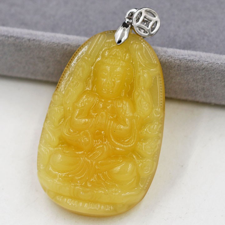 Mặt dây chuyền Phật Thiên Thủ Thiên Nhãn Bồ Tát 4.3 cm vàng