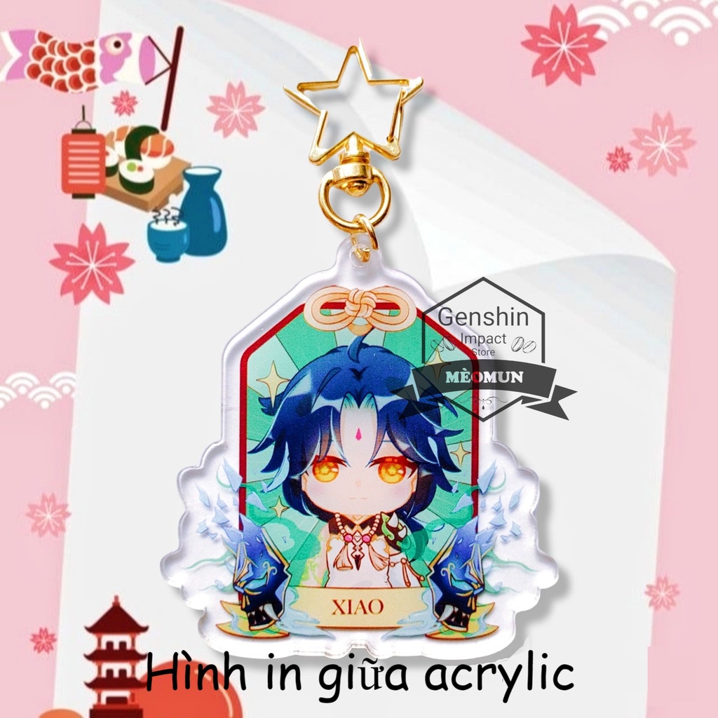 Xiao Móc khóa Genshin Impact ver may mắn M13