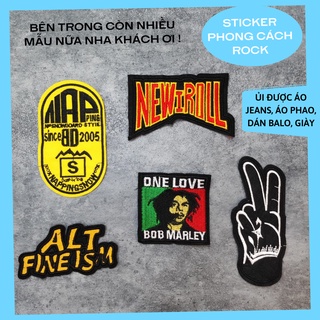Sticker ủi áo đủ kích cỡ dùg làm miếng dán quần áo rách, miếng vá quần áo, miếng dán ủi quần áo Phụ Kiện Thời Trang