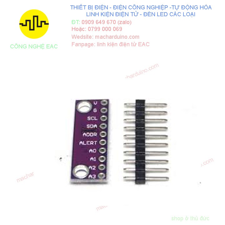 Mạch Chuyển đổi tín Hiệu ADC ADS1015 16 Bit 4-Channel I2C