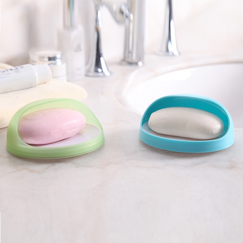 Set 2 Khay Đựng Miếng Rửa Chén/ Đồ Dùng Nhà Bếp Thiết Kế Giác Hút Tiện Dụng Cho Nhà Bếp