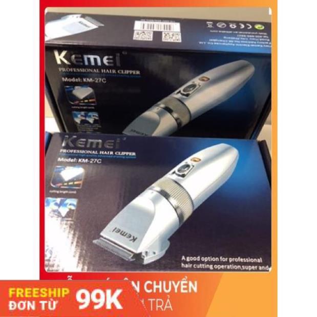 [Giảm 50%]  Tông đơ cắt tóc gia đình KEMEI-27C - Đẹp dễ sử dụng Lưởi kép không rỉ