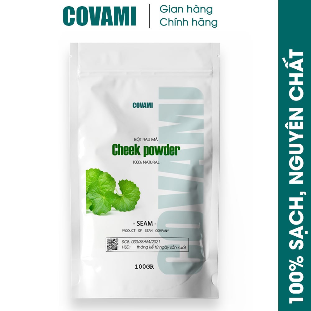 Bột rau má nguyên chất sấy lạnh uống liền 100gr thương hiệu COVAMI