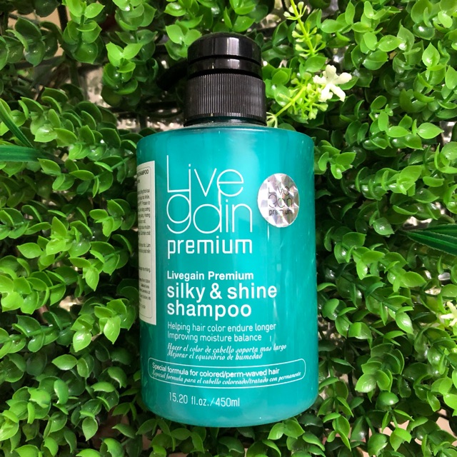 [Chính hãng] [Siêu rẻ] Dầu gội Livegain Silky &amp; Shine giữ màu nước hoa Hàn Quốc 450ml