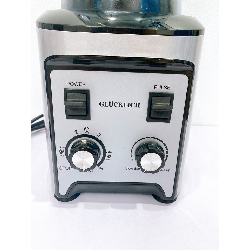 Máy xay sinh tố đá công nghiệp dung tích GLUCKLICH 5L 2200W-Sử dụng cho các nhà hàng lớn- Bảo hành 1 năm