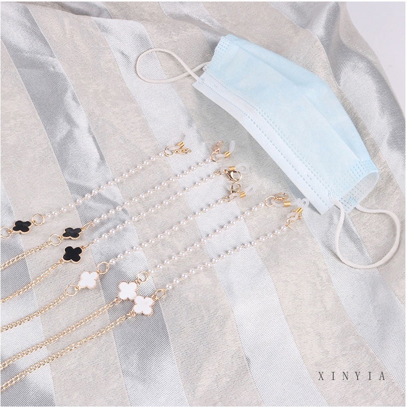 Dây Đeo Mắt Kính Chống Thất Lạc Hình Cỏ Bốn Lá Thời Trang Cho Nữ