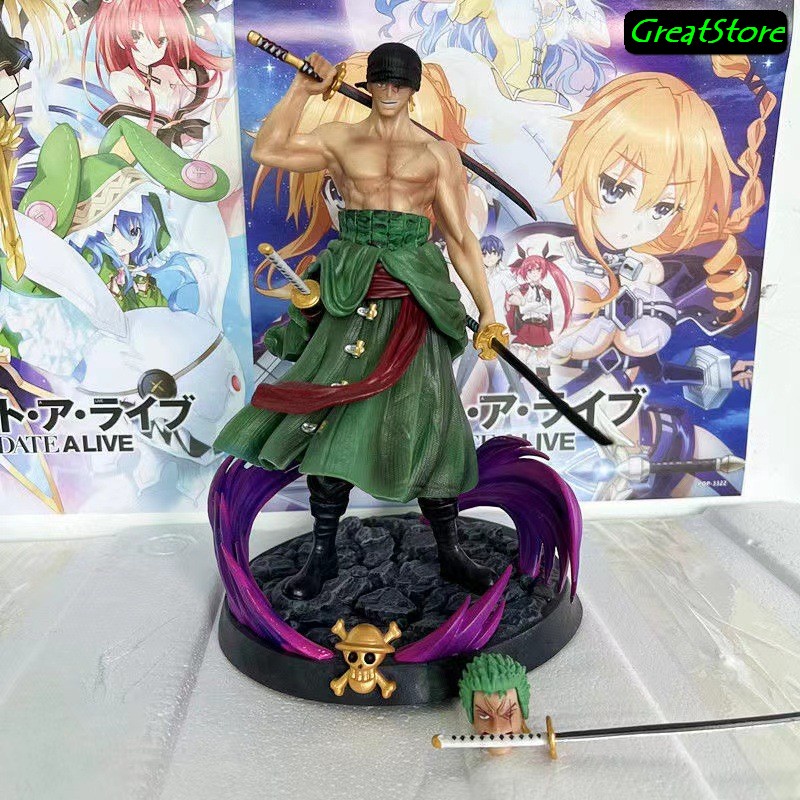 Mô hình One Piece Zoro Tam kiếm 2 đầu trong One Piece Figure 22cm