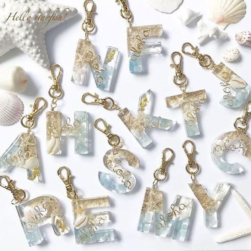 Sa Khuôn Silicon Làm Mặt Dây Chuyền Hình Chữ Cái / Chữ Số