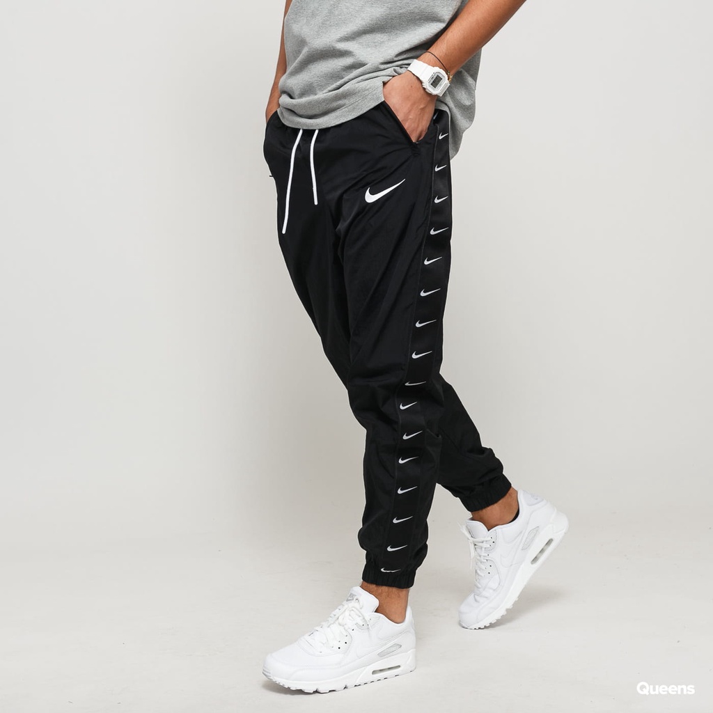 [FREESHIP_ĐƠN530K] QUẦN DÀI NIKE TAPED SWOOSH POPOVER - ĐEN