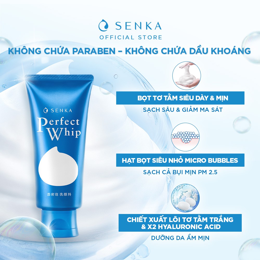 [ HÀNG TẶNG KHÔNG BÁN ] Sữa rửa mặt, chống não hóa cao cấp SENKA 120ml | BigBuy360 - bigbuy360.vn