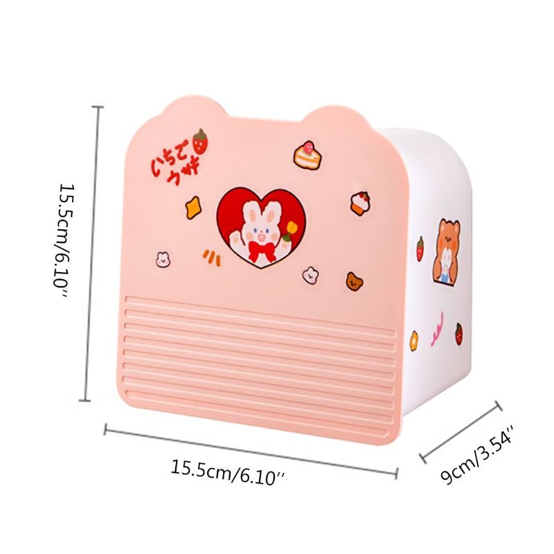 Hộp Đựng Khăn Giấy / Mỹ Phẩm / Chìa Khóa Gắn Tường Dễ Thương Tiện Dụng Cho Phòng Ngủ / Ký Túc Xá