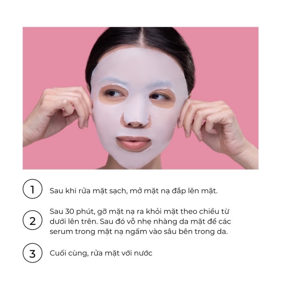 Mặt nạ nhau thai cừu cuống rốn Nhật Bản - Mask giấy Rwine Beauty 40 mL