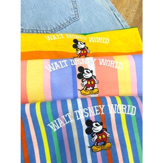 ÁO THUN SỌC LỬNG THÊU MICKEY