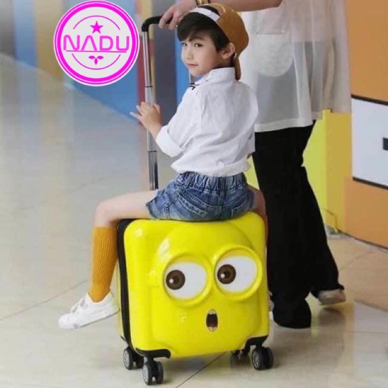 Vali Trẻ Em du lịch MINION chính hãng size vừa cho bé trai gái siêu yêu có ship HOẢ TỐC