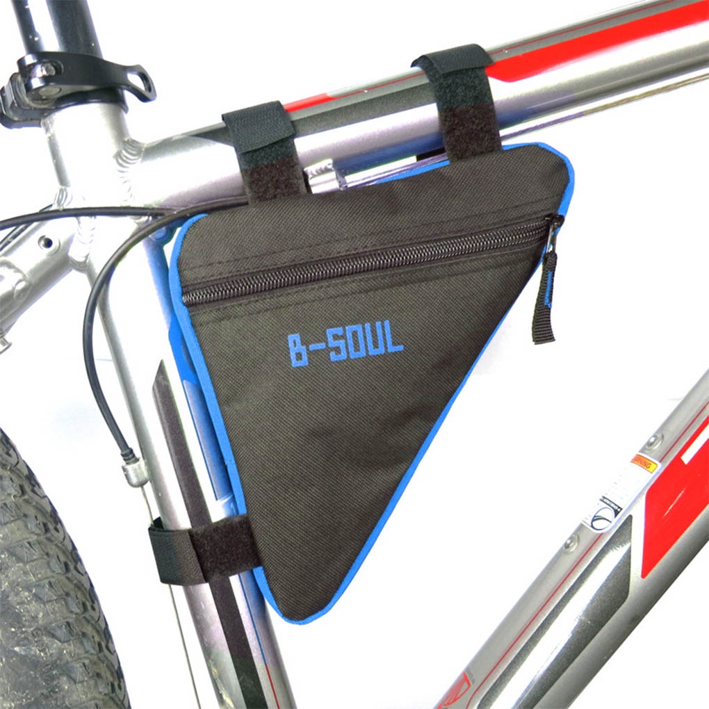 [Global] Bike Storage Bag Frame Pouch Oxford Cloth Zipper Triangular Storage Pannier Cycling Accessory