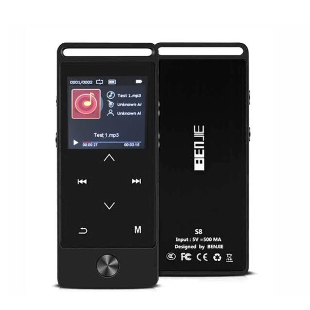 (CÓ SẴN) Máy Nghe Nhạc Benjie S8 MP3 Lossless Bản 2021 Bluetooth 5.0 Màn Hình 1.4inch Cảm Ứng - Tặng Kèm Tai Nghe Hi-fi