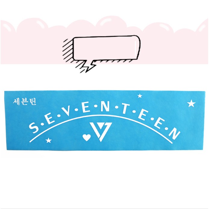 Banner cổ vũ Seventeen