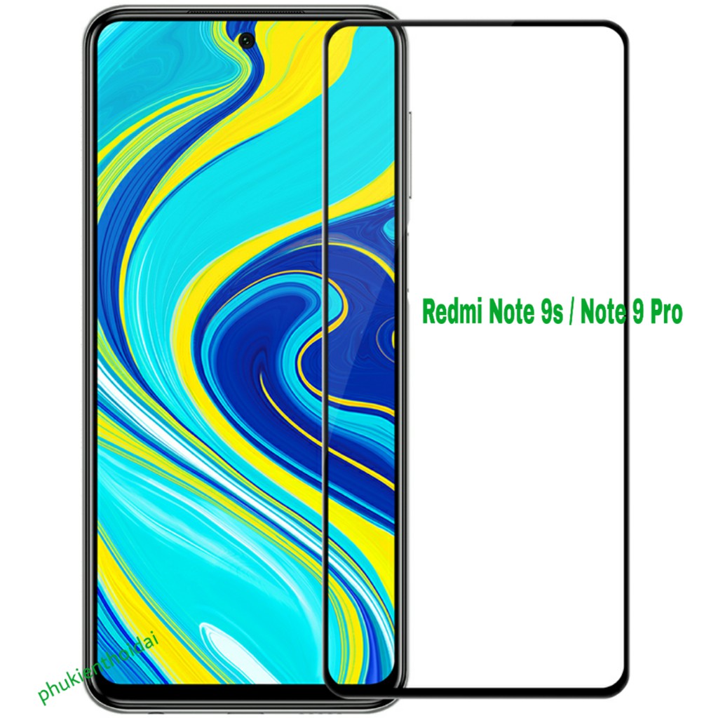 Cường lực Redmi Note 9s / Note 9 Pro / Note 9 / Redmi 10X 4G / Note 10 / Note 10 Pro Full màn Full keo chất đẹp