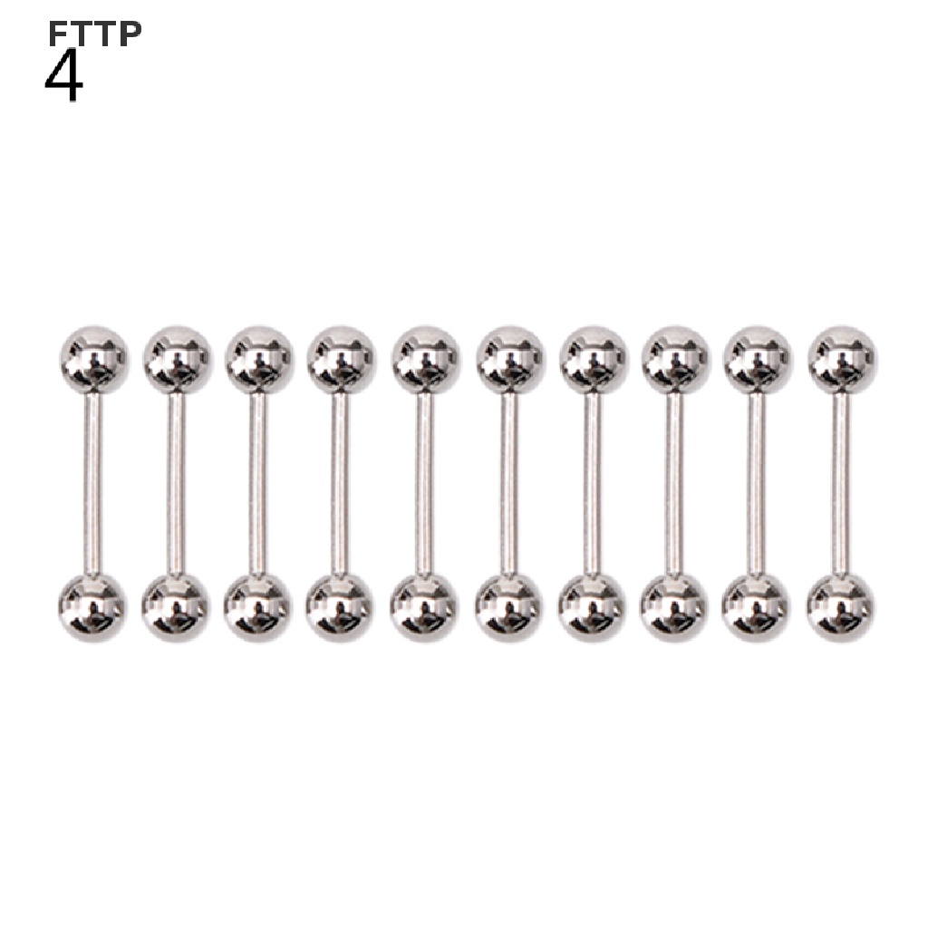 Set 10 Khuyên Rốn / Lưỡi / Rốn Bằng Thép Không Gỉ