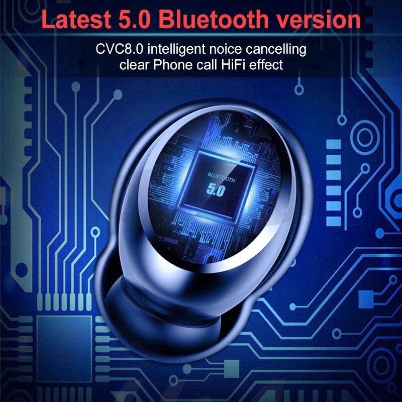 Tai Nghe Không Dây Vitog G20 TWS Kết Nối Tín Hiệu Bluetooth 5.0 Chống Thấm Nước IPX7 9D Phong Cách Thể Thao